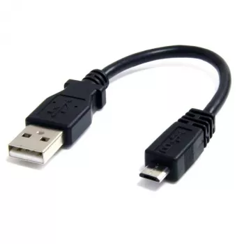 StarTech.com 6 colių Micro USB laidas - A į Micro B, 0,1524 m, USB A, Micro-USB B, vyriškas/vyriškas, 0,48 Gbit/s, juoda