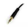 StarTech.com 6 pėdų plonas 3,5 mm iki stačiu kampu stereo garso laidas - M/M