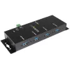 StarTech.com 4 prievadų pramoninis USB 3.0 šakotuvas su ESD apsauga