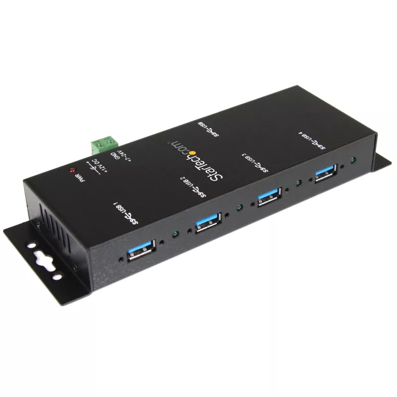 StarTech.com 4 prievadų pramoninis USB 3.0 šakotuvas su ESD apsauga
