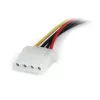 StarTech.com 6 colių SATA į LP4 maitinimo adapterio laidas - F/M, Molex (4 kontaktų), SATA 15 kontaktų, 0,1524 m, vyriškas, vyriškas, tiesus