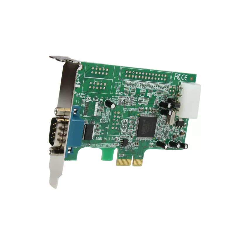 StarTech.com 1 prievado PCI Express RS232 nuosekliojo prievado adapterio kortelė - PCIe RS232 nuosekliojo valdiklio kortelė - PCIe į RS232 DB9 - 16550 UART - žemo profilio plėtinio kortelė - Windows ir Linux