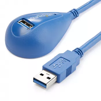 StarTech.com 5 pėdų stalinis SuperSpeed USB 3.0 ilginimo kabelis - A į A M/F
