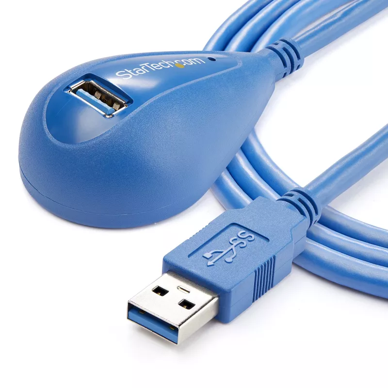 StarTech.com 5 pėdų stalinis SuperSpeed USB 3.0 ilginimo kabelis - A į A M/F