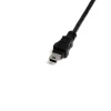 StarTech.com 30 cm Mini USB 2.0 laidas – USB A į Mini B (vyriška/moteriška), 0,48 Gbit/s, juoda