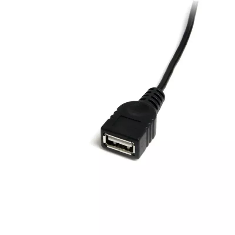 StarTech.com 30 cm Mini USB 2.0 laidas – USB A į Mini B (vyriška/moteriška), 0,48 Gbit/s, juoda