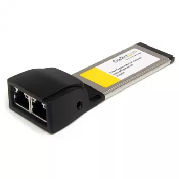 StarTech.com Dvigubo prievado ExpressCard Gigabit Ethernet tinklo adapteris nešiojamam kompiuteriui