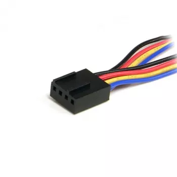 StarTech.com 12 colių 4 kontaktų ventiliatoriaus maitinimo šakotuvas F/M, Molex (4 kontaktų), Molex (4 kontaktų), 0,31 m, vyriškas, moteriškas, įvairiaspalvis