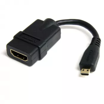 StarTech.com Micro HDMI į HDMI adapteris - 4K 30Hz vaizdas - patvarus greitas Micro HDMI Type-D į HDMI 1.4 keitiklis/kabelio adapteris - Ultra HD HDMI monitoriams, TV ir ekranams - M/F