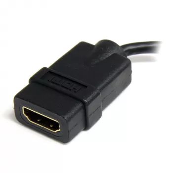 StarTech.com Micro HDMI į HDMI adapteris - 4K 30Hz vaizdas - patvarus greitas Micro HDMI Type-D į HDMI 1.4 keitiklis/kabelio adapteris - Ultra HD HDMI monitoriams, TV ir ekranams - M/F