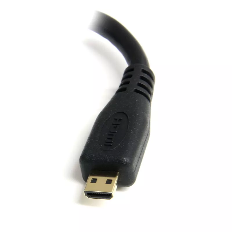 StarTech.com Micro HDMI į HDMI adapteris - 4K 30Hz vaizdas - patvarus greitas Micro HDMI Type-D į HDMI 1.4 keitiklis/kabelio adapteris - Ultra HD HDMI monitoriams, TV ir ekranams - M/F