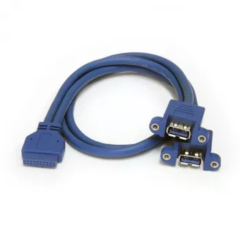 StarTech.com 2 prievadų USB 3.0 laidas montavimui skydelyje - USB A prie pagrindinės plokštės F/F