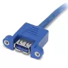 StarTech.com 2 prievadų USB 3.0 laidas montavimui skydelyje - USB A prie pagrindinės plokštės F/F