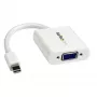 StarTech.com Mini DisplayPort į VGA adapteris – aktyvus Mini DP į VGA keitiklis – 1080p vaizdas – mDP arba Thunderbolt 1/2 Mac/PC prie VGA monitoriaus/projektoriaus/ekrano – mDP 1.2 į VGA raktas – baltas