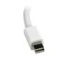 StarTech.com Mini DisplayPort į VGA adapteris – aktyvus Mini DP į VGA keitiklis – 1080p vaizdas – mDP arba Thunderbolt 1/2 Mac/PC prie VGA monitoriaus/projektoriaus/ekrano – mDP 1.2 į VGA raktas – baltas
