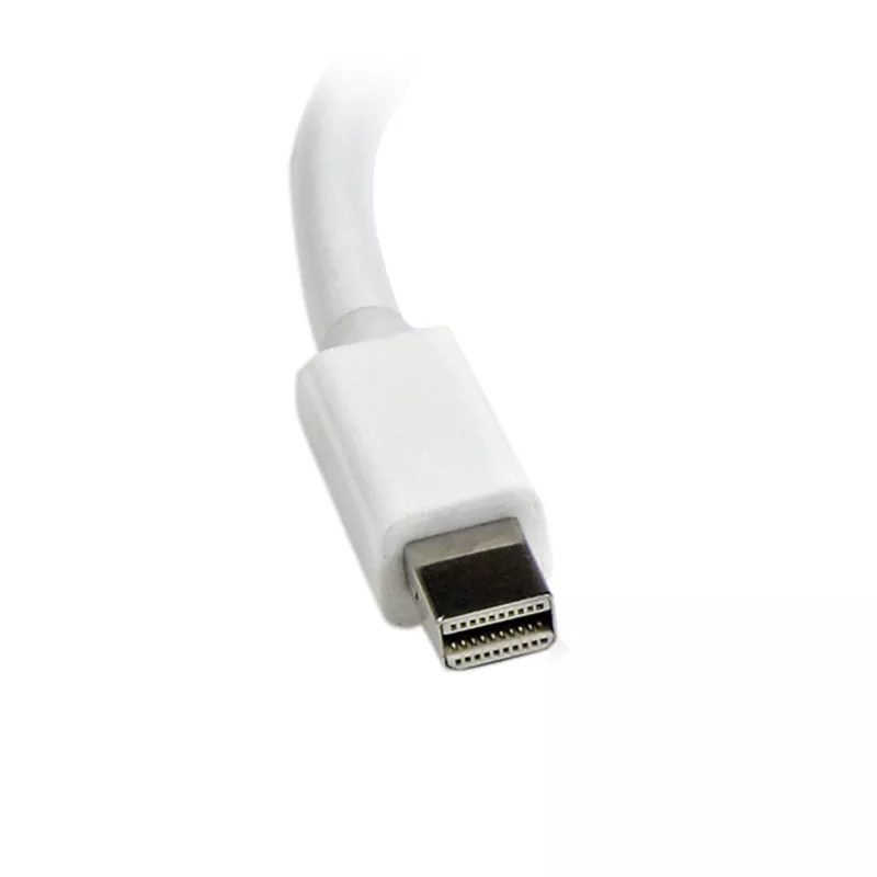 StarTech.com Mini DisplayPort į VGA adapteris – aktyvus Mini DP į VGA keitiklis – 1080p vaizdas – mDP arba Thunderbolt 1/2 Mac/PC prie VGA monitoriaus/projektoriaus/ekrano – mDP 1.2 į VGA raktas – baltas