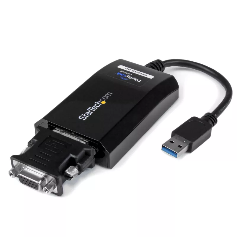 StarTech.com USB 3.0 į DVI / VGA adapteris – 2048x1152, 3.2 Gen 1 (3.1 Gen 1), USB Type-A, DVI išvestis, 2048 x 1152 pikseliai
