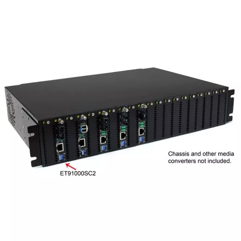 StarTech.com Gigabit Ethernet daugiamodis šviesolaidinis medijos keitiklis SC 550m - 1000 Mbps
