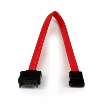 StarTech.com 0,3 m SATA ilginimo laidas, 0,3 m, SATA III, SATA 7 kontaktų, SATA 7 kontaktų, Vyriškas/Moteriškas, Juoda, Raudona