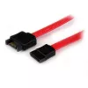 StarTech.com 0,3 m SATA ilginimo laidas, 0,3 m, SATA III, SATA 7 kontaktų, SATA 7 kontaktų, Vyriškas/Moteriškas, Juoda, Raudona