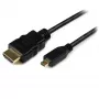 StarTech.com 1 m Micro HDMI į HDMI laidas su Ethernet - 4K 30Hz vaizdas - patvarus didelės spartos Micro HDMI Type-D į HDMI 1.4 adapterio laidas - UHD HDMI monitoriams/TV/ekranams - M/M