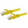 StarTech.com 15m CAT6 Ethernet kabelis - geltonas CAT 6 Gigabit Ethernet laidas - 250MHz 100W PoE RJ45 UTP tinklo/jungiamasis laidas su apsauga nuo užkabinimo ir įtempimo mažinimu, individualiai išbandytas
