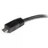 StarTech.com 6 colių Micro USB į Mini USB adapterio kabelis M/F, 0,15 m, Mini-USB B, Micro-USB A, Vyriškas/Moteriškas, Juodas
