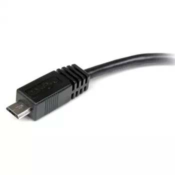 StarTech.com 6 colių Micro USB į Mini USB adapterio kabelis M/F, 0,15 m, Mini-USB B, Micro-USB A, Vyriškas/Moteriškas, Juodas