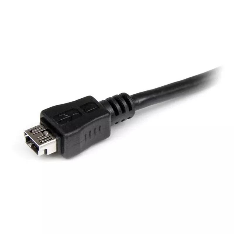 StarTech.com 6 colių Micro USB į Mini USB adapterio kabelis M/F, 0,15 m, Mini-USB B, Micro-USB A, Vyriškas/Moteriškas, Juodas
