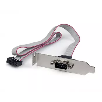StarTech.com 1 prievado 16 colių DB9 nuosekliojo prievado laikiklis prie 10 kontaktų galvutės – žemo profilio
