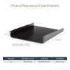 StarTech.com CABSHELF22 2U fiksuota lentyna serverio stovui – 22 colių gylio, juoda