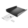StarTech.com CABSHELF22 2U fiksuota lentyna serverio stovui – 22 colių gylio, juoda