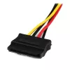 StarTech.com 12 colių LP4 į 2x fiksuojančius SATA maitinimo Y skirstytuvas - 4 kontaktų LP4 į dvigubą SATA