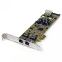 StarTech.com ST2000PEXPSE Dviejų prievadų PCI Express Gigabit Ethernet tinklo plokštė su PoE/PSE