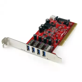 StarTech.com 4 prievadų PCI USB 3.0 adapterio kortelė su SATA/SP4 maitinimu