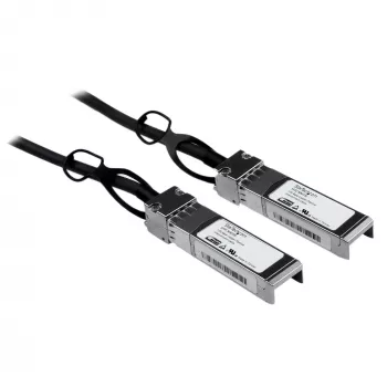 StarTech.com Cisco SFP-H10GB-CU1M suderinamas 1m 10G SFP+ į SFP+ tiesioginio prijungimo kabelis Twinax - 10GbE SFP+ varinis DAC 10 Gbps mažos galios pasyvus Mini GBIC/keitiklio modulis DAC Firepower ASR920 ASR9000