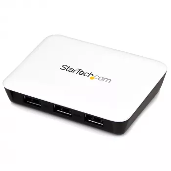 StarTech.com USB 3.0 į Gigabit Ethernet tinklo adapteris su 3 prievadų USB centru - Baltas