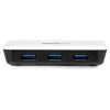 StarTech.com USB 3.0 į Gigabit Ethernet tinklo adapteris su 3 prievadų USB centru - Baltas