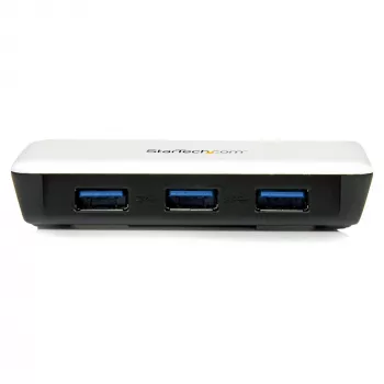 StarTech.com USB 3.0 į Gigabit Ethernet tinklo adapteris su 3 prievadų USB centru - Baltas