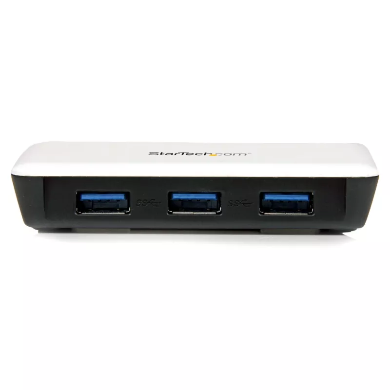 StarTech.com USB 3.0 į Gigabit Ethernet tinklo adapteris su 3 prievadų USB centru - Baltas