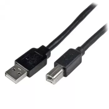 StarTech.com 65ft (20m) aktyvus USB 2.0 A į B laidas, ilgas USB laidas, USB spausdintuvo laidas, 1x USB A (kištukas), 1x USB B (kištukas), juodas