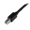 StarTech.com 65ft (20m) aktyvus USB 2.0 A į B laidas, ilgas USB laidas, USB spausdintuvo laidas, 1x USB A (kištukas), 1x USB B (kištukas), juodas