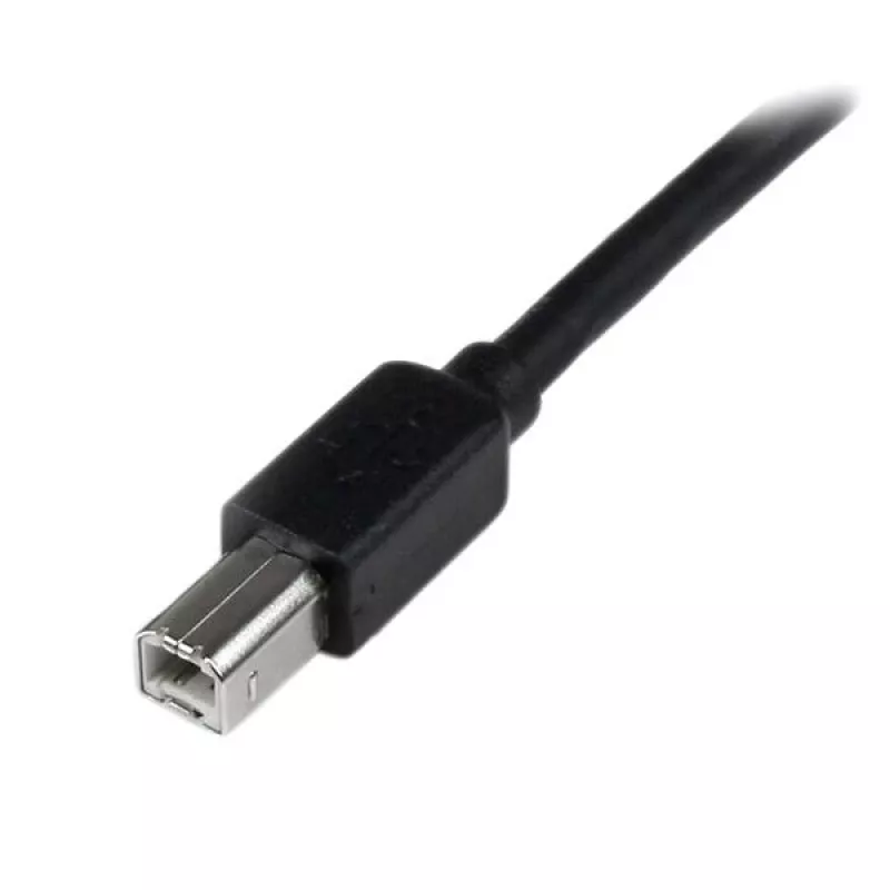 StarTech.com 65ft (20m) aktyvus USB 2.0 A į B laidas, ilgas USB laidas, USB spausdintuvo laidas, 1x USB A (kištukas), 1x USB B (kištukas), juodas