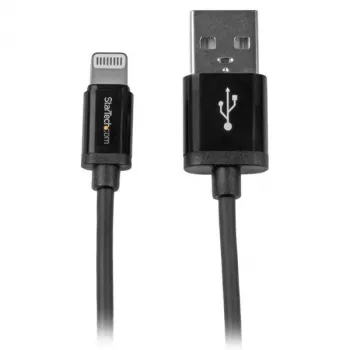 StarTech.com 1 m USB į Lightning laidas - iPhone / iPad / iPod įkrovimo ir sinchronizavimo laidas - greitas įkrovimas - Apple MFi sertifikuotas - juodas