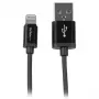 StarTech.com 1 m USB į Lightning laidas - iPhone / iPad / iPod įkrovimo ir sinchronizavimo laidas - greitas įkrovimas - Apple MFi sertifikuotas - juodas