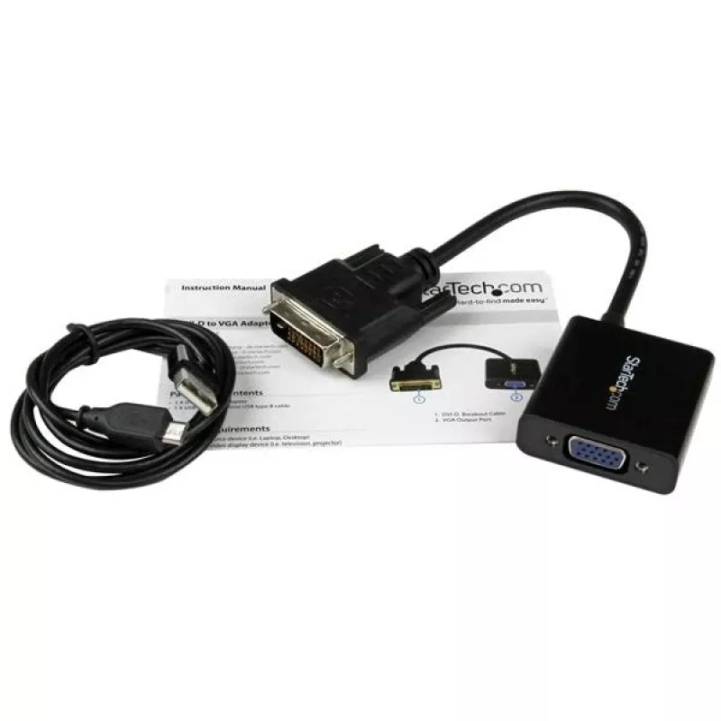StarTech.com DVI-D į VGA aktyvus adapteris keitiklis - 1080p