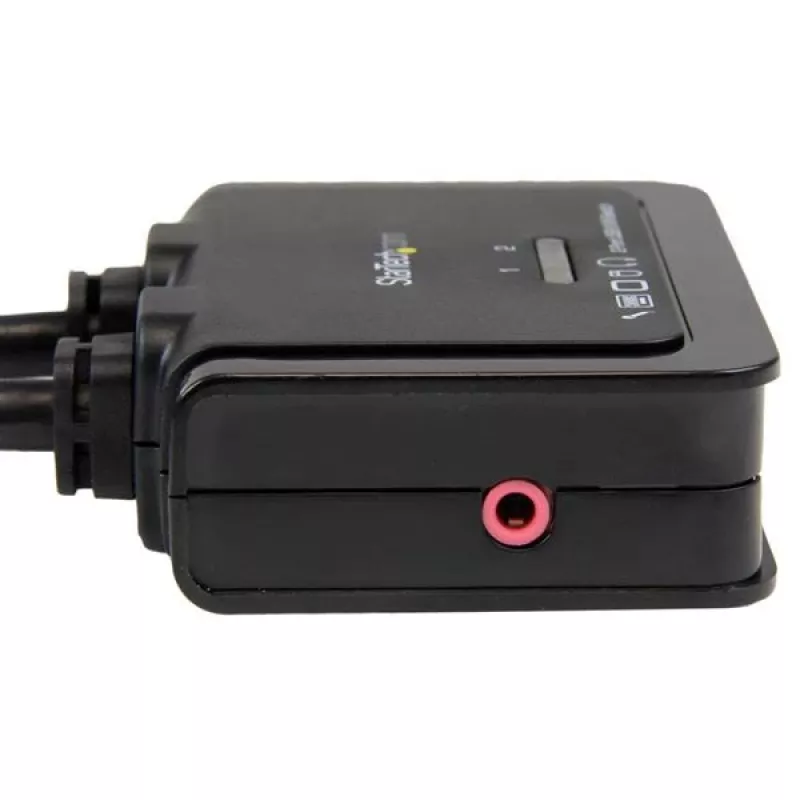 StarTech.com 2 prievadų USB HDMI KVM jungiklis su garsu ir nuotoliniu valdymu – maitinamas per USB