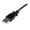 StarTech.com 1 m Mini USB laidas – A į kampuotą Mini B, USB 2.0, juodas