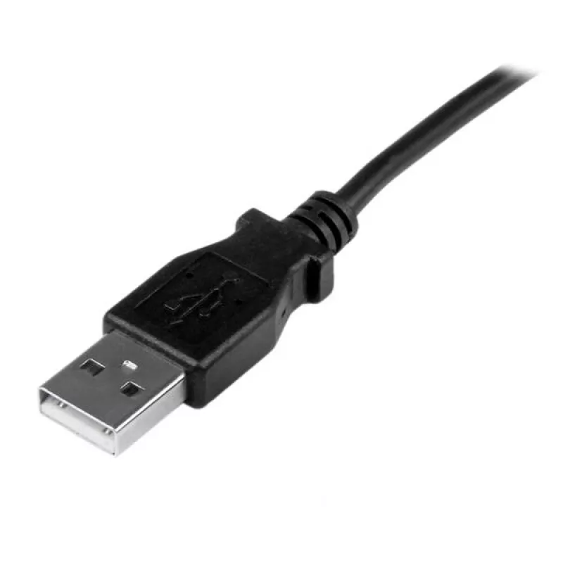 StarTech.com 1 m Mini USB laidas – A į kampuotą Mini B, USB 2.0, juodas