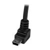 StarTech.com 1 m Mini USB laidas – A į kampuotą Mini B, USB 2.0, juodas
